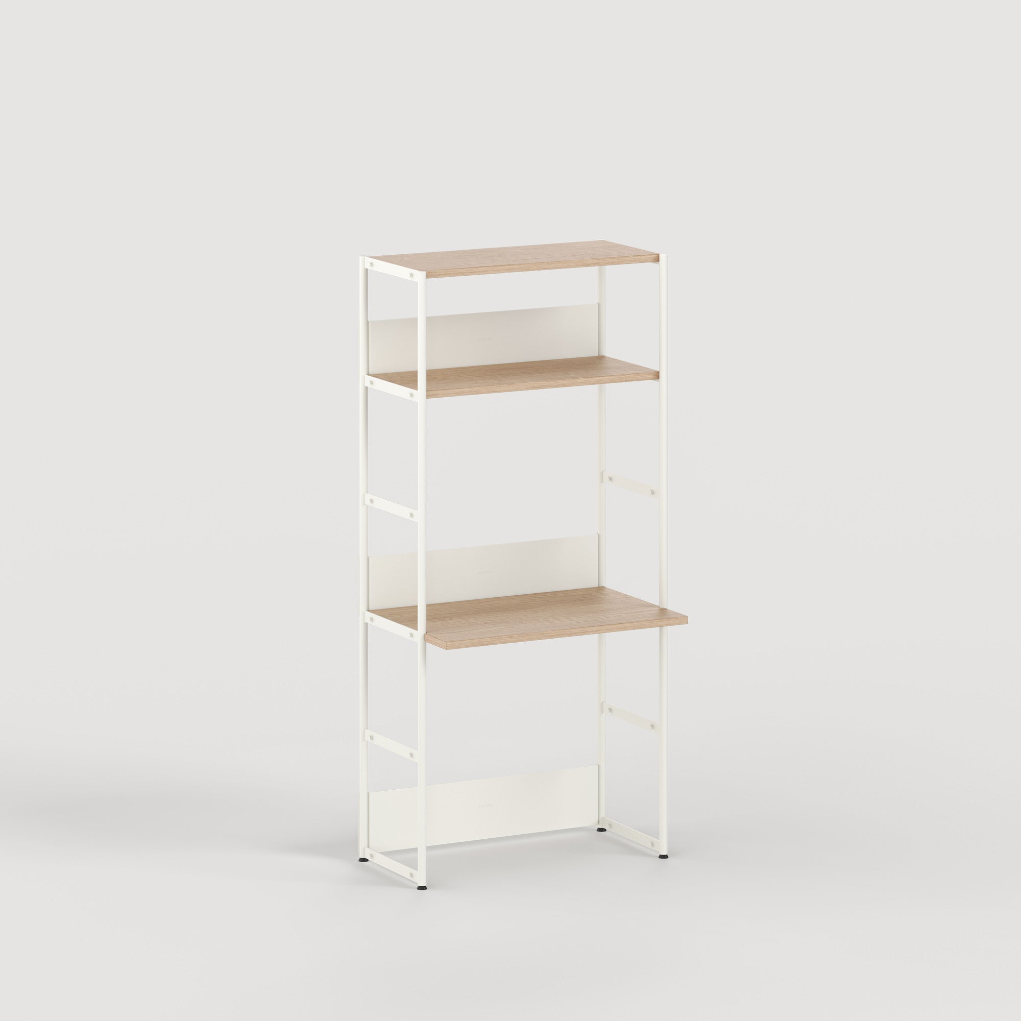 Schreibtischregal UNIT - H180 bis 215 x B84cm - öko-zertifiziertes Holz