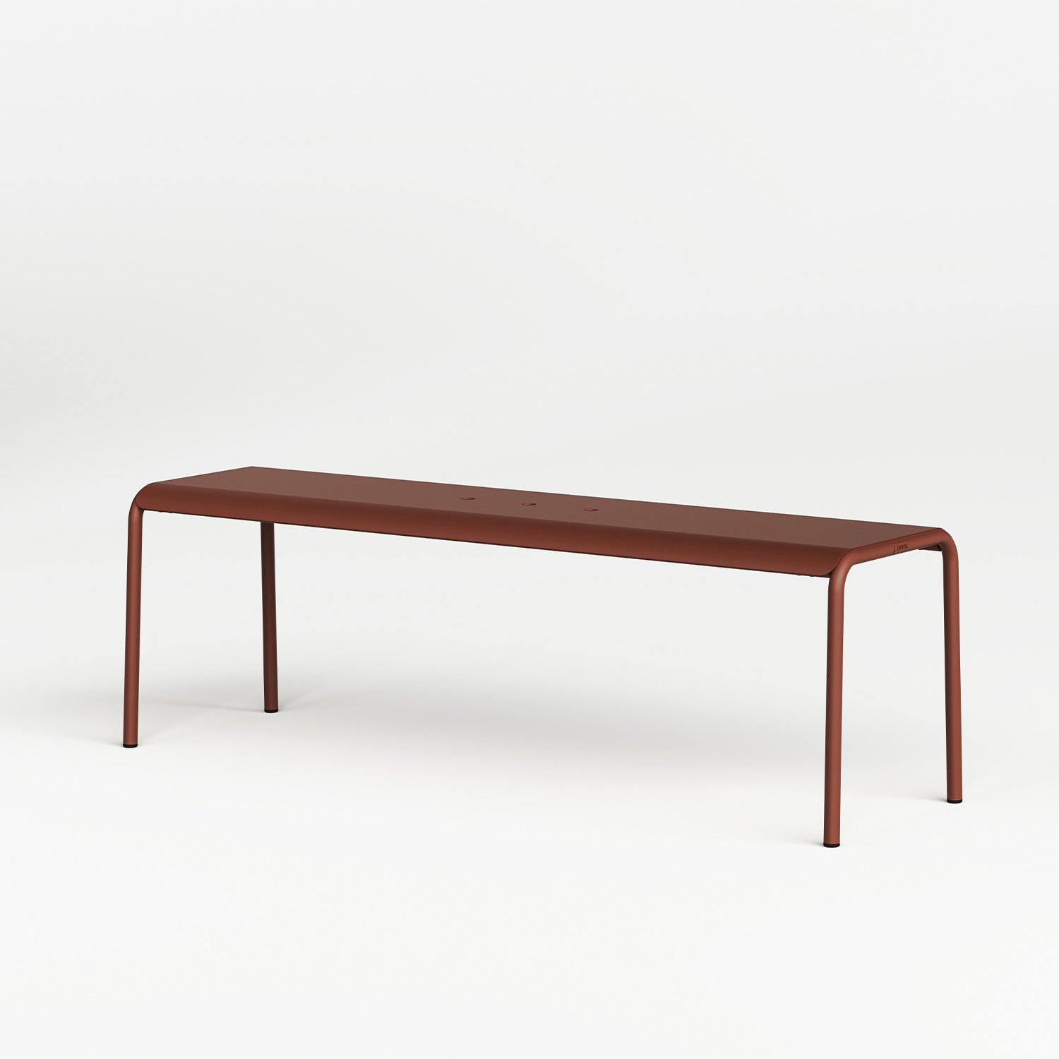 Outdoor bench PANORAMA - powder-coated steel