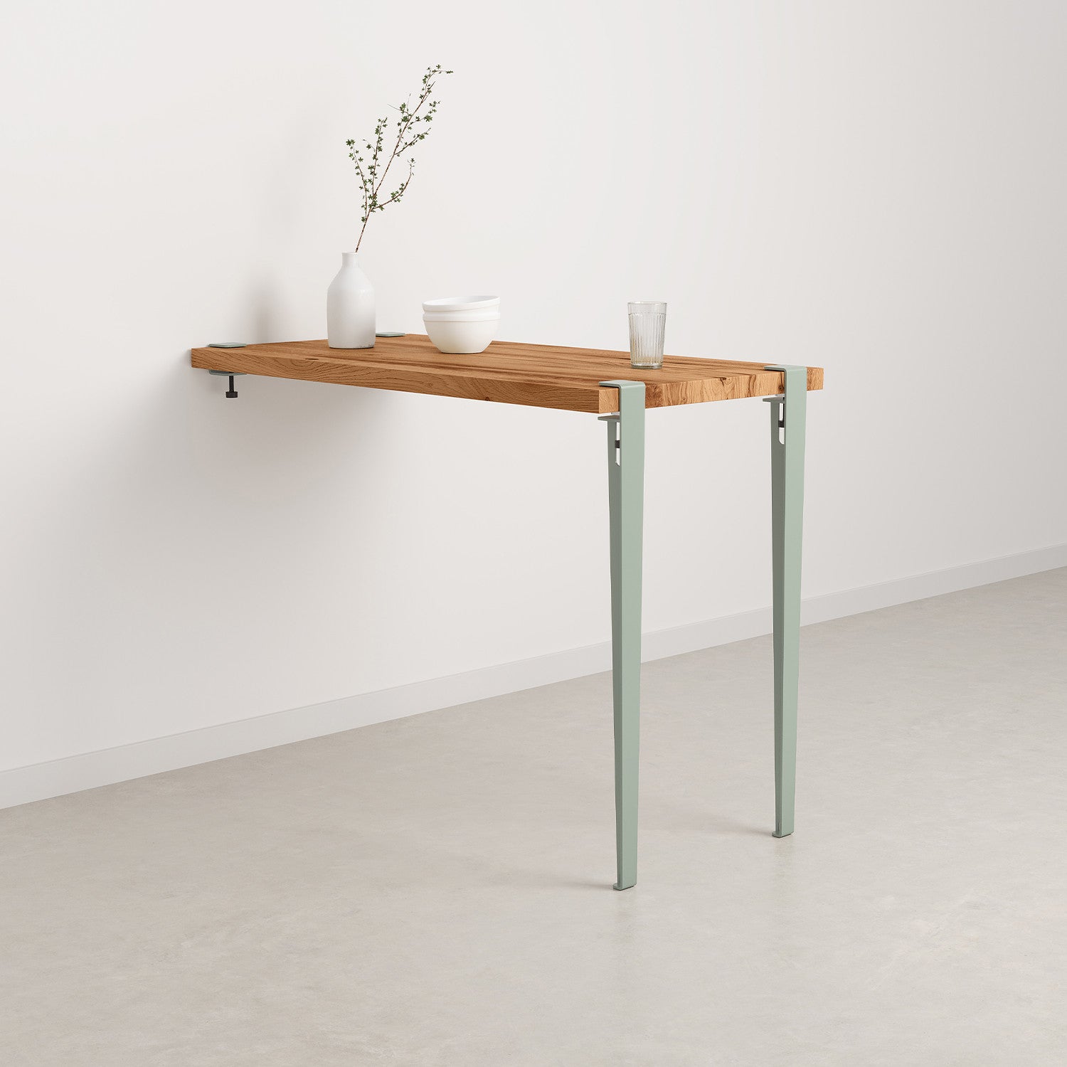 Tavolo alto a parete TIPTOE - legno antico riciclato