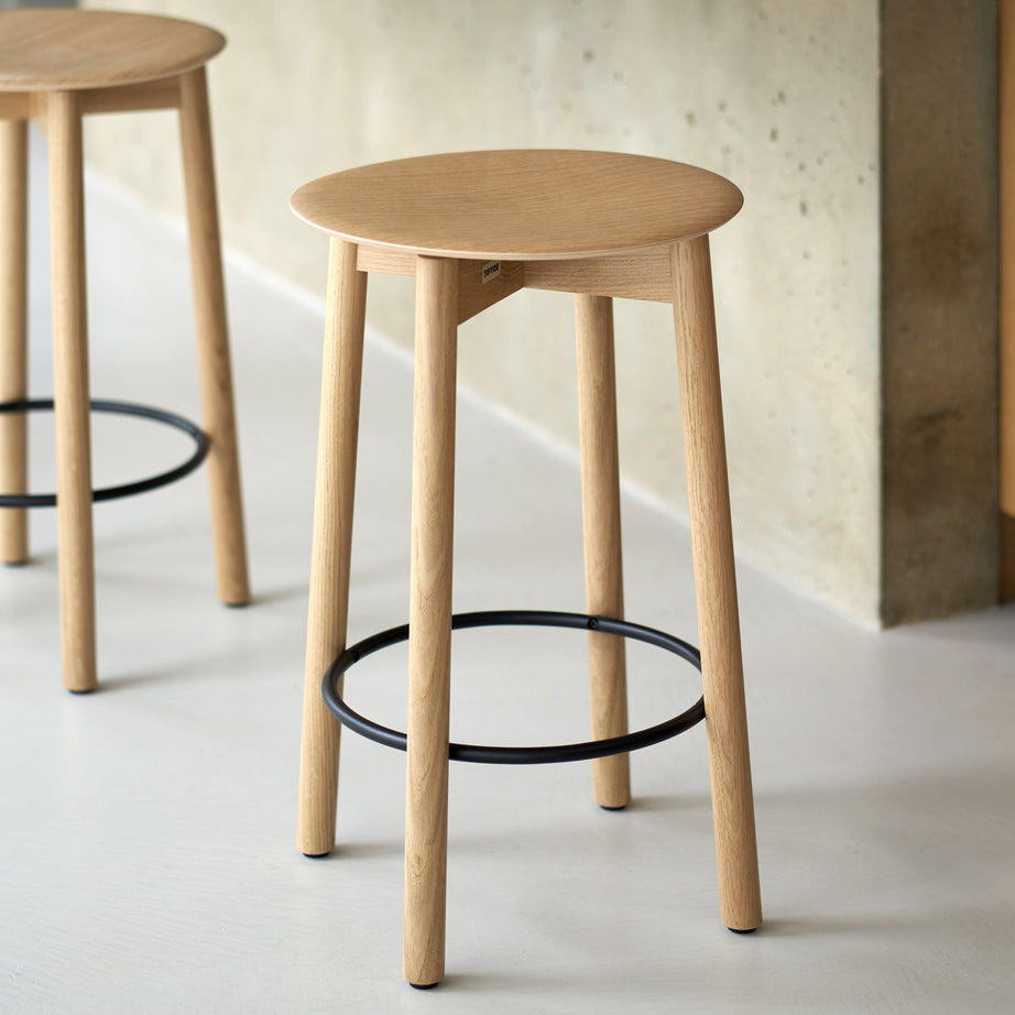 SSD full wood bar stool - eco-certified wood