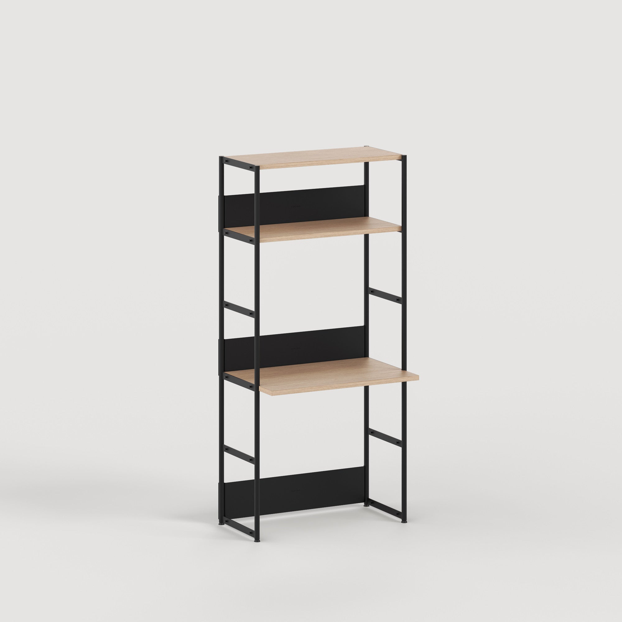 Schreibtischregal UNIT - H180 bis 215 x B84cm - öko-zertifiziertes Holz