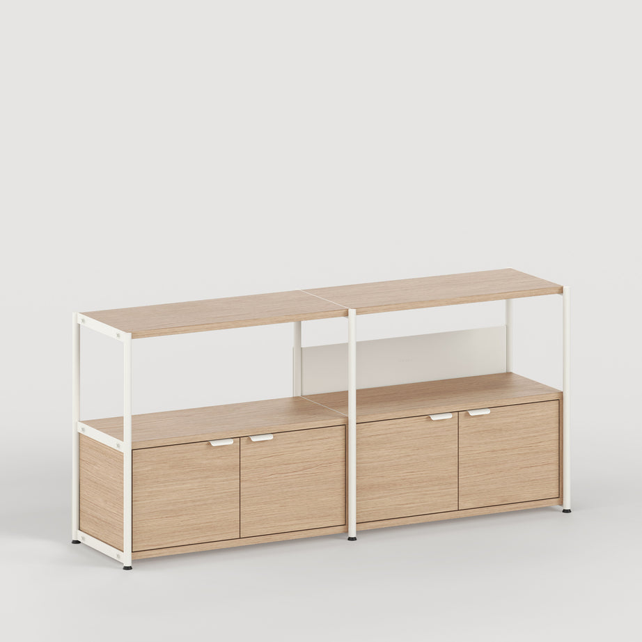 UNIT shelf - H75 to 85 x W164cm - eco-certified wood