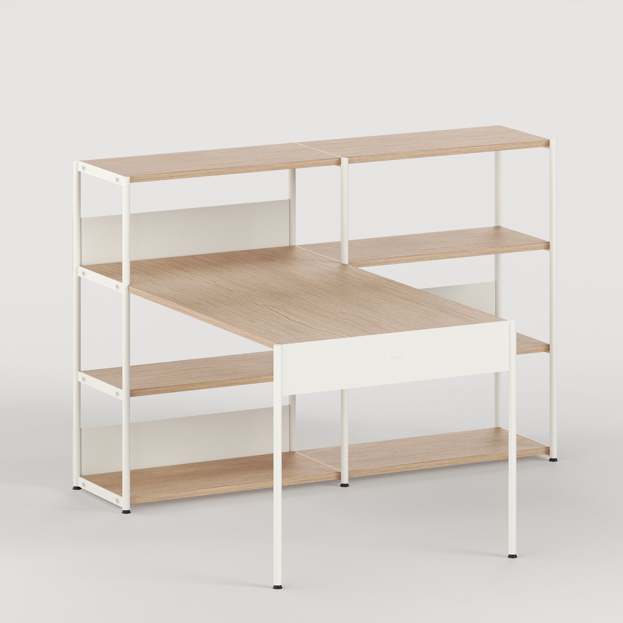 Schreibtisch UNIT - H110 bis 180 x L164cm - öko-zertifiziertes Holz