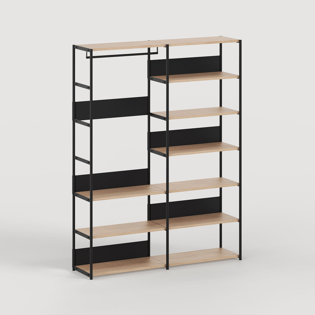 UNIT wardrobe - H180 to 215 x W164cm - eco-certified wood