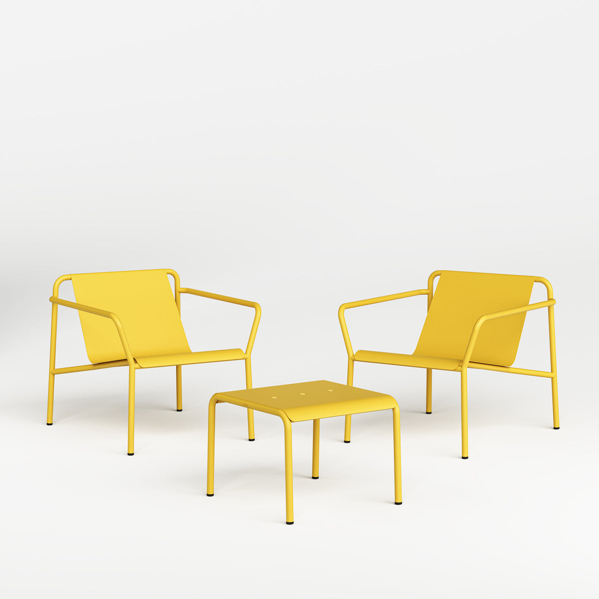 Outdoor lounge set PANORAMA - powder-coated steel