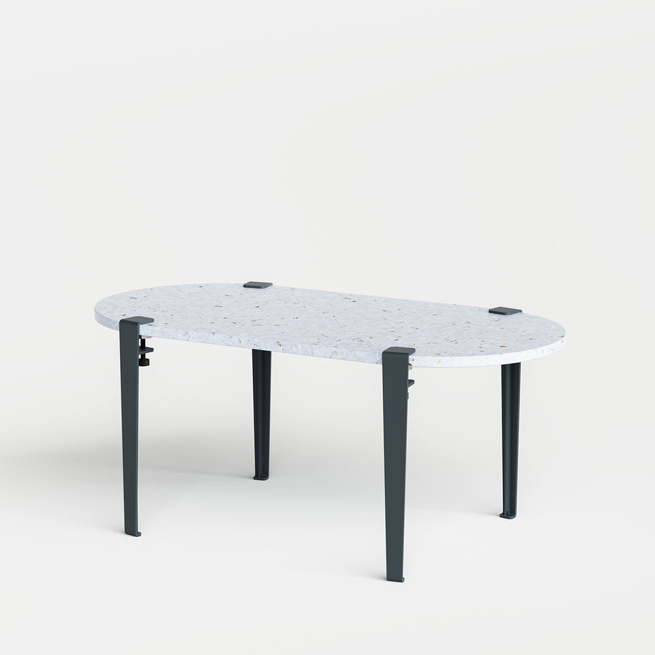 Tavolino oblungo TIPTOE 100x50cm - plastica riciclata Venezia