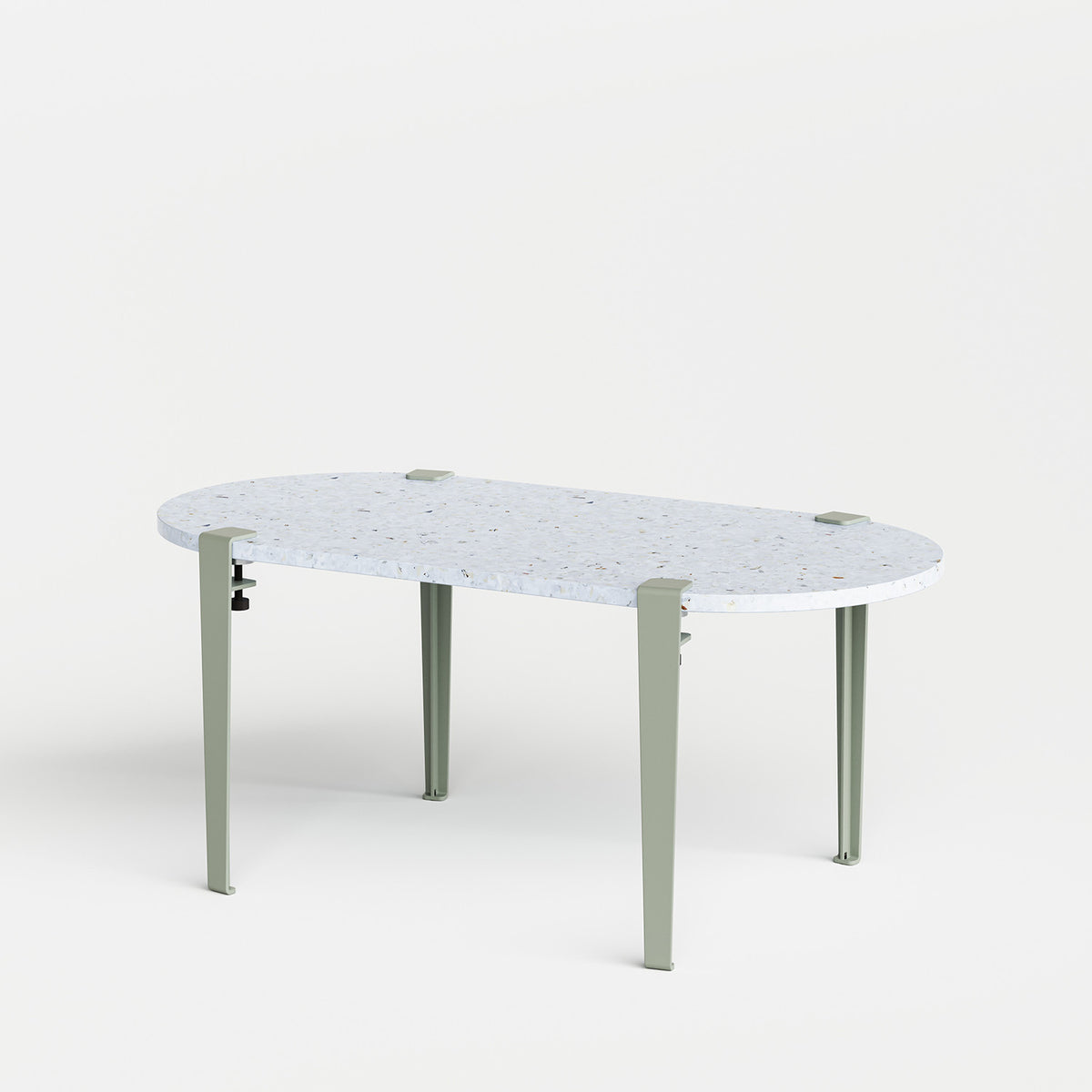 Table basse oblongue TIPTOE 100x50cm - plastique recyclé Venezia