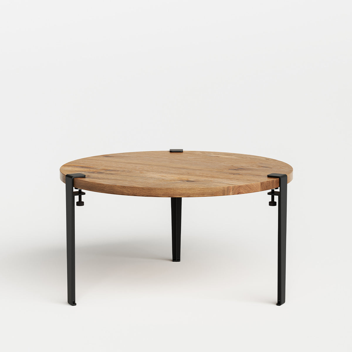 Tavolino rotondo TIPTOE Ø 80cm - legno antico riciclato