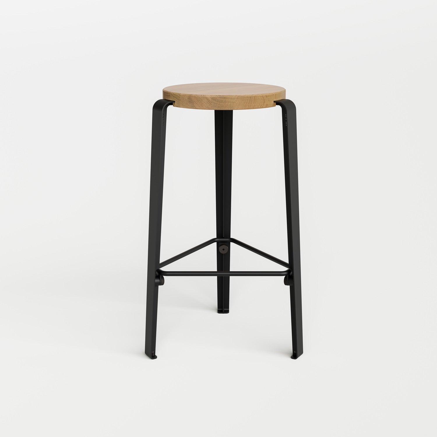 Taburete de bar LOU - roble macizo