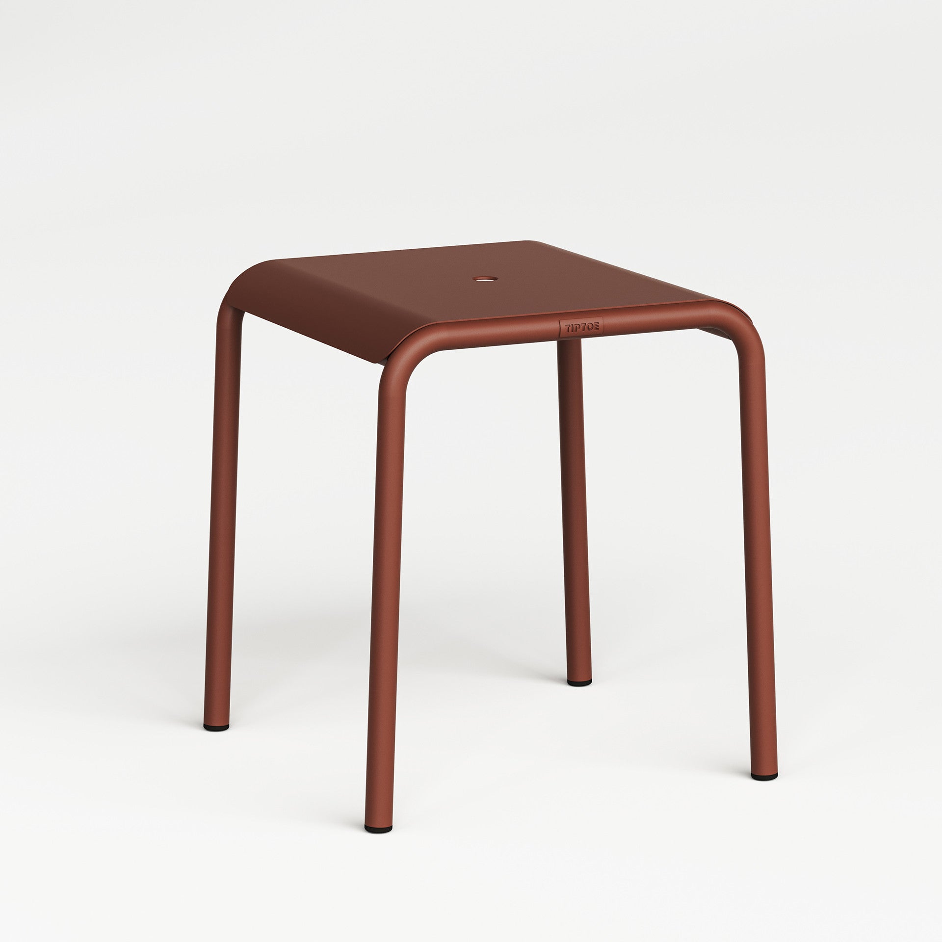 Outdoor stool PANORAMA - powder-coated steel