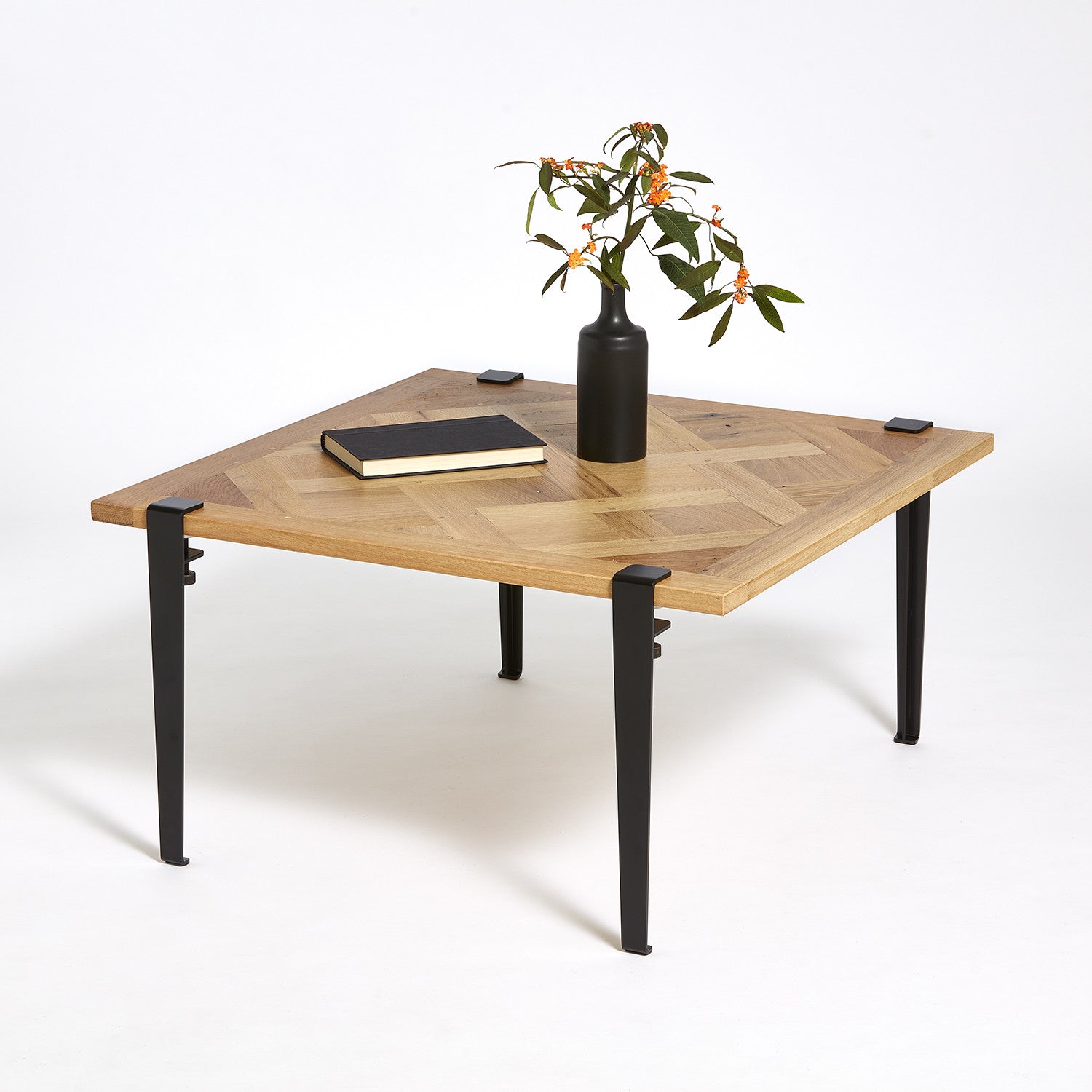 Tavolino TIPTOE 80x80cm - parquet di Versailles